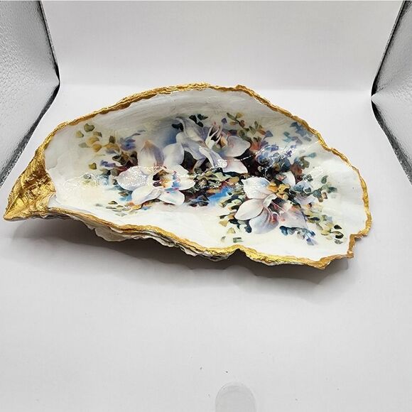 DECOUPAGE HUGE OYSTER SHELL - Picture 2 of 4
